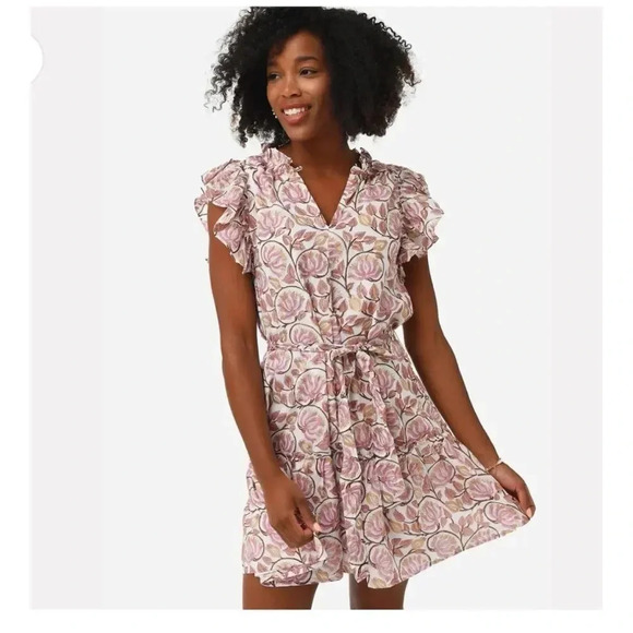 OLIPHANT Women's Flirty Ruffle Hem Dress - Picture 1 of 16